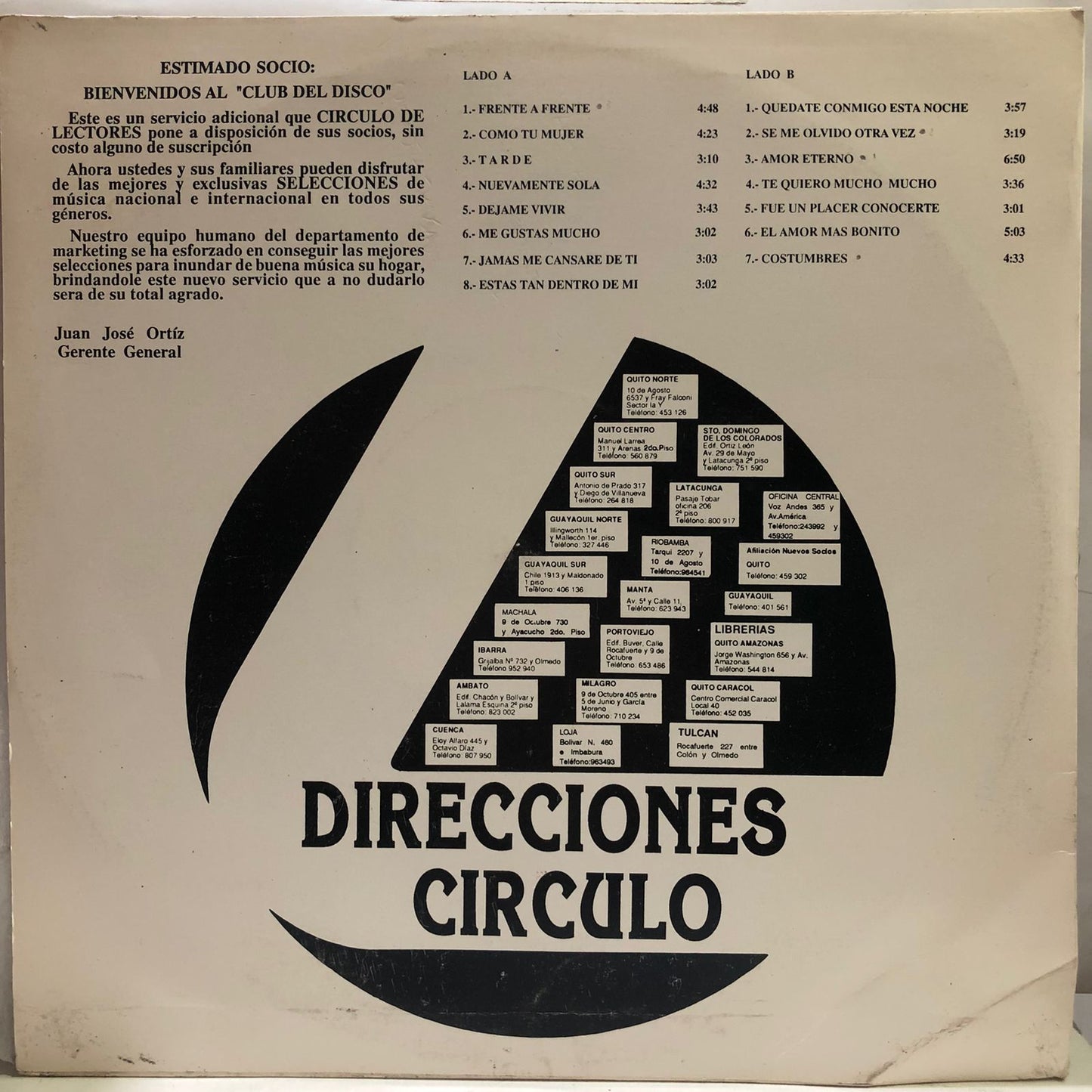 ROCIO DURCAL - CIRCULO DE LECTORES LP