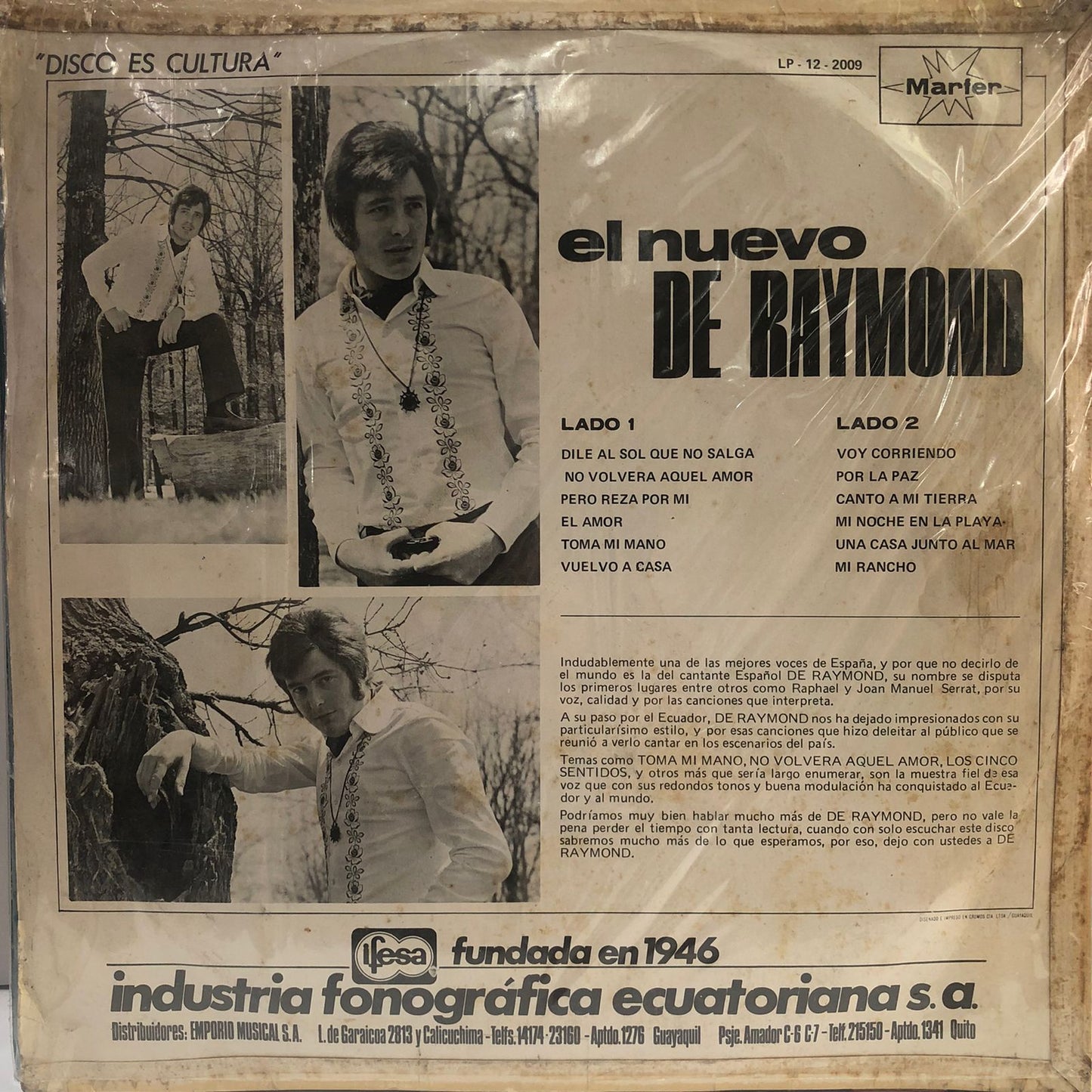 DE RAYMOND - EL NUEVO LP