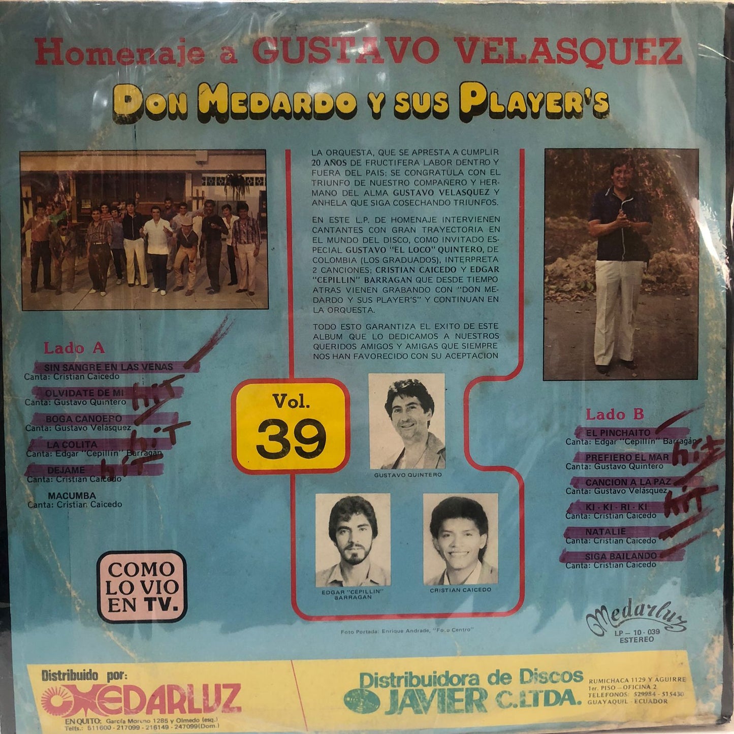 DON MEDARDO Y SUS PLAYERS - CLASE A LP