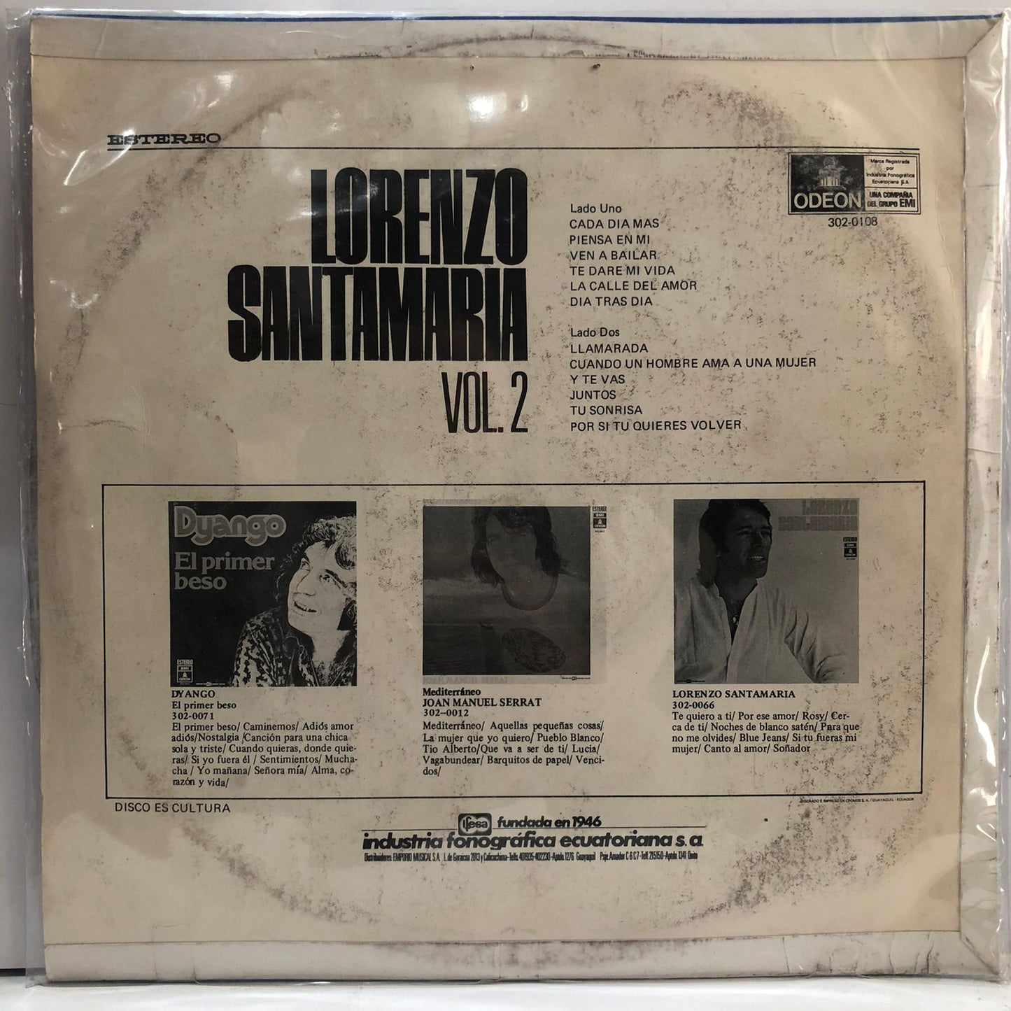 LORENZO SANTAMARIA - VOL.2 LP
