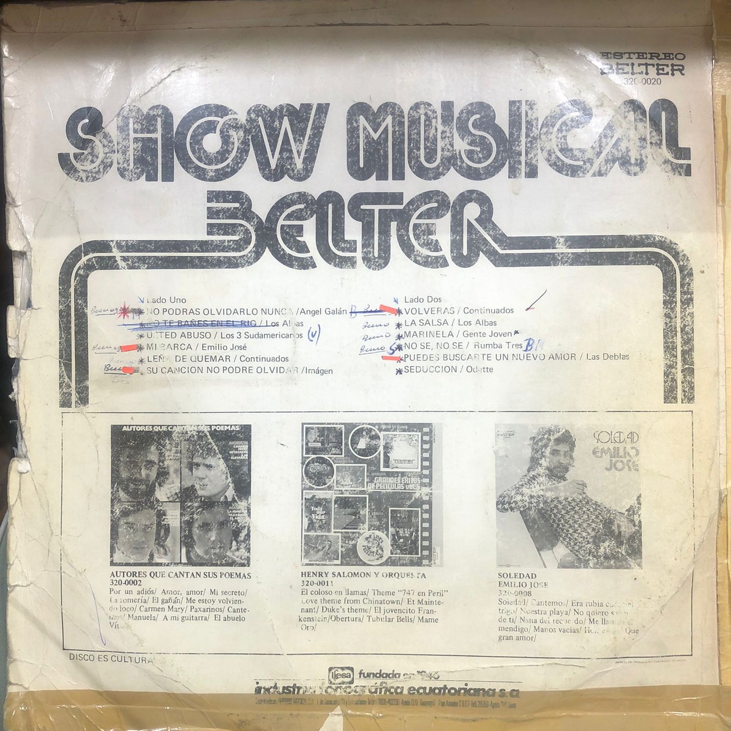 SHOW MUSICAL BELTER LP