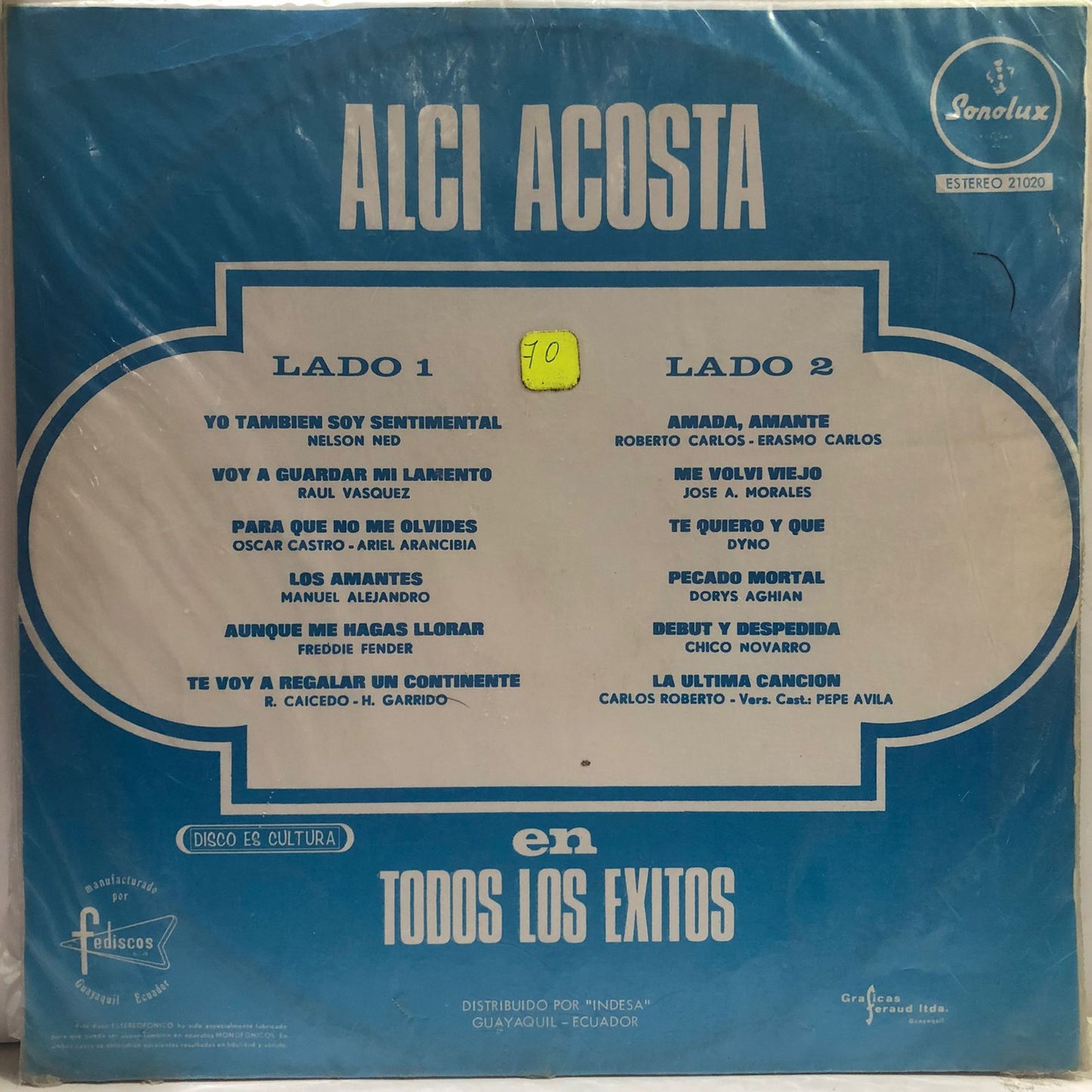 ALCI ACOSTO - TODOS LOS EXITOS LP