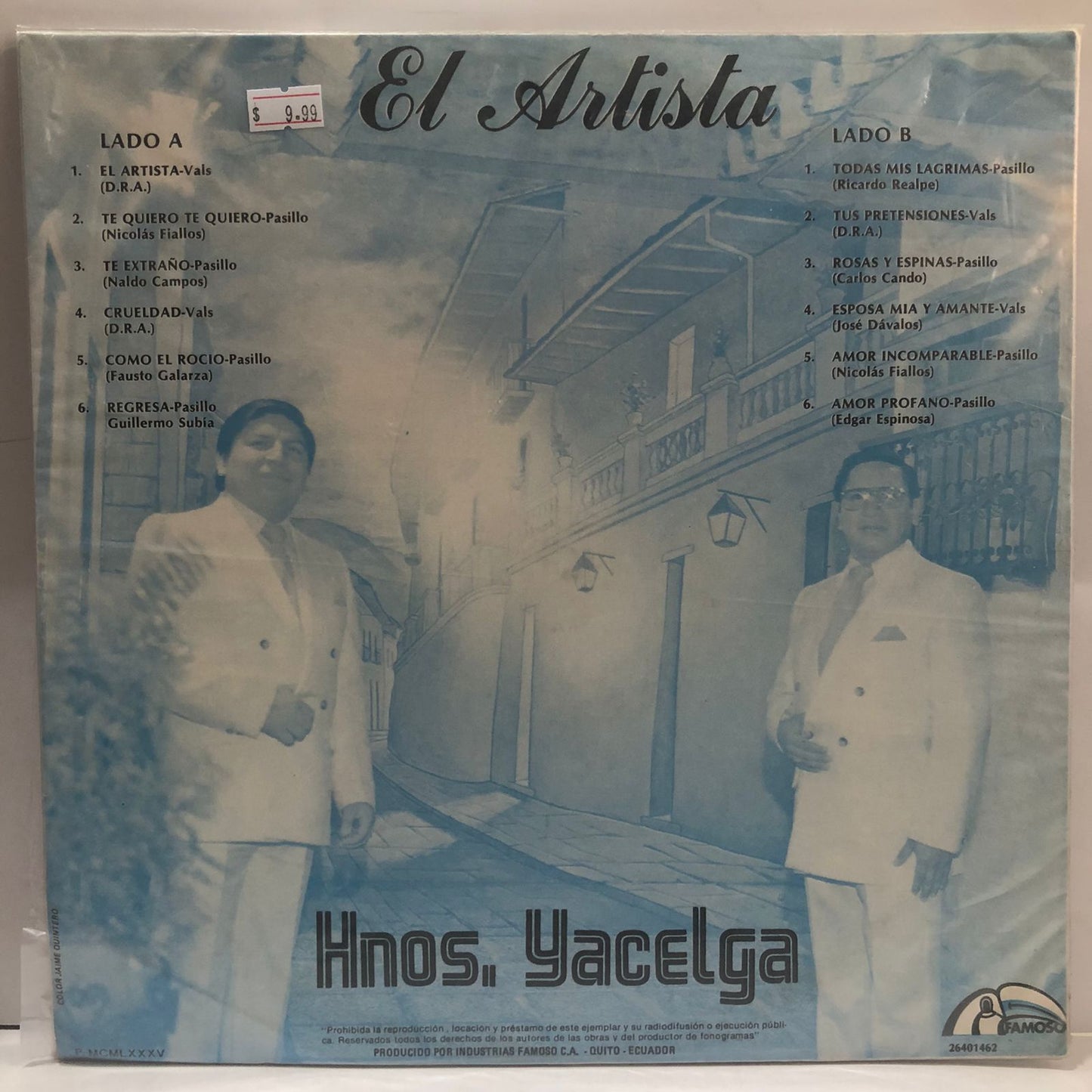 HNOS YACELGA - EL ARTISTA LP