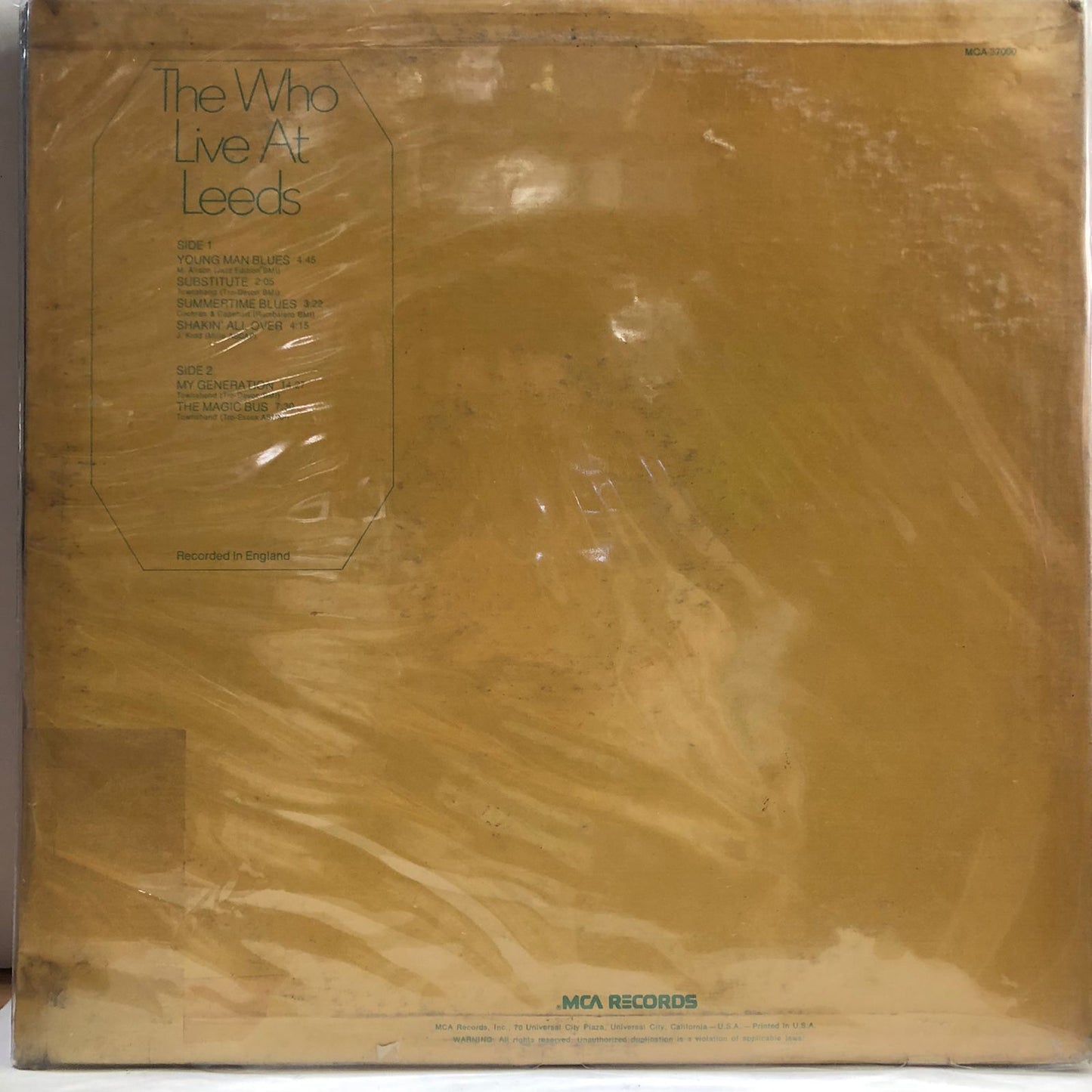 THE WHO - LIVE AT LEEDS LP