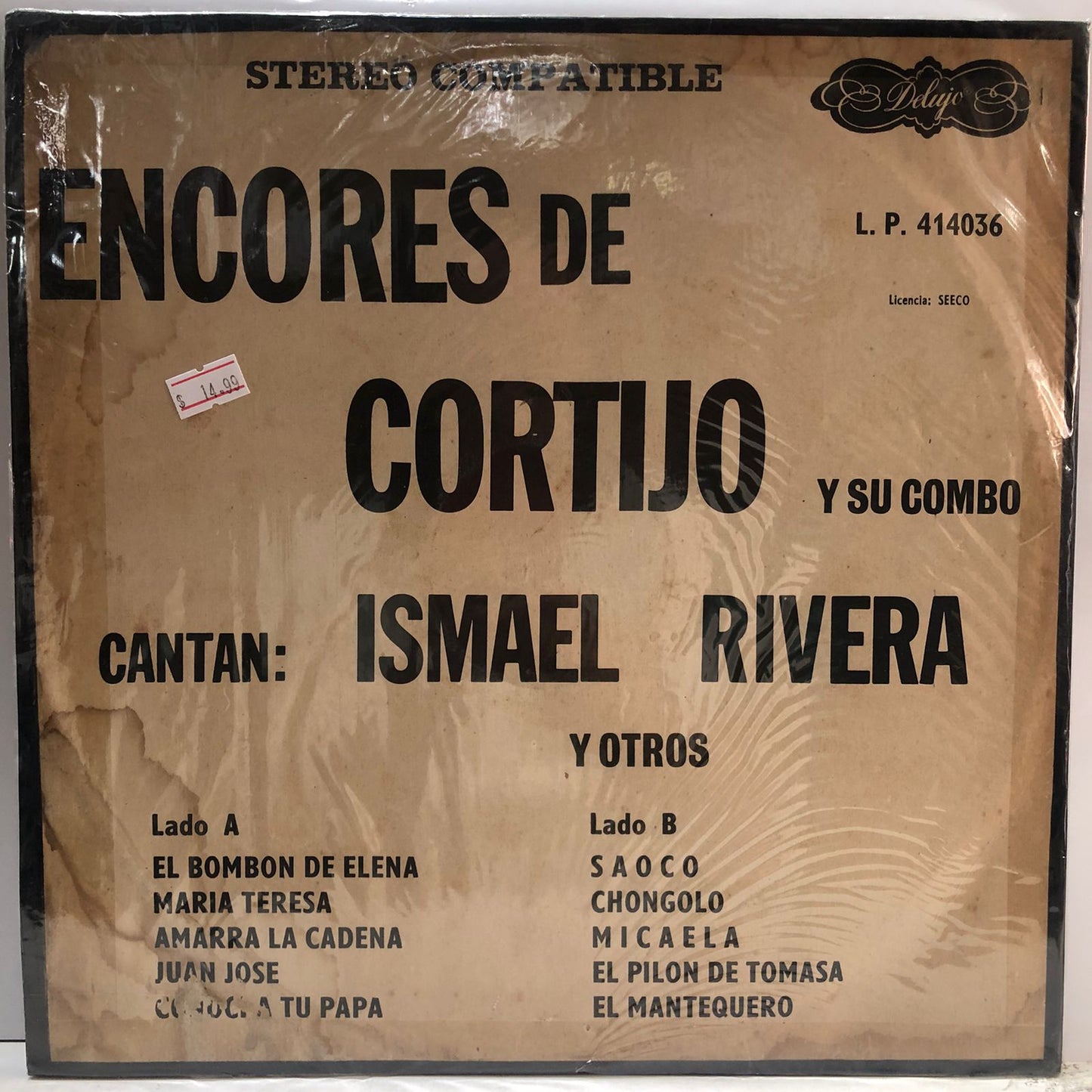ISMAEL RIVERA - ENCORES DE CORTIJO  LP