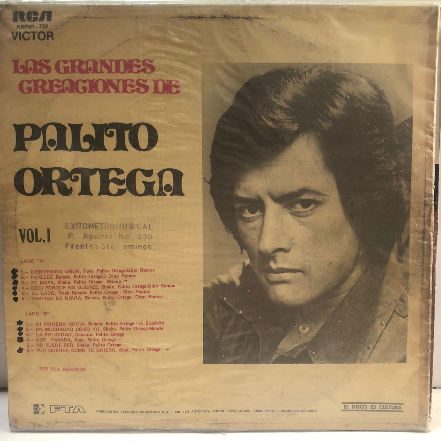 PALITO ORTEGA - LAS GRANDES CREACIONES LP