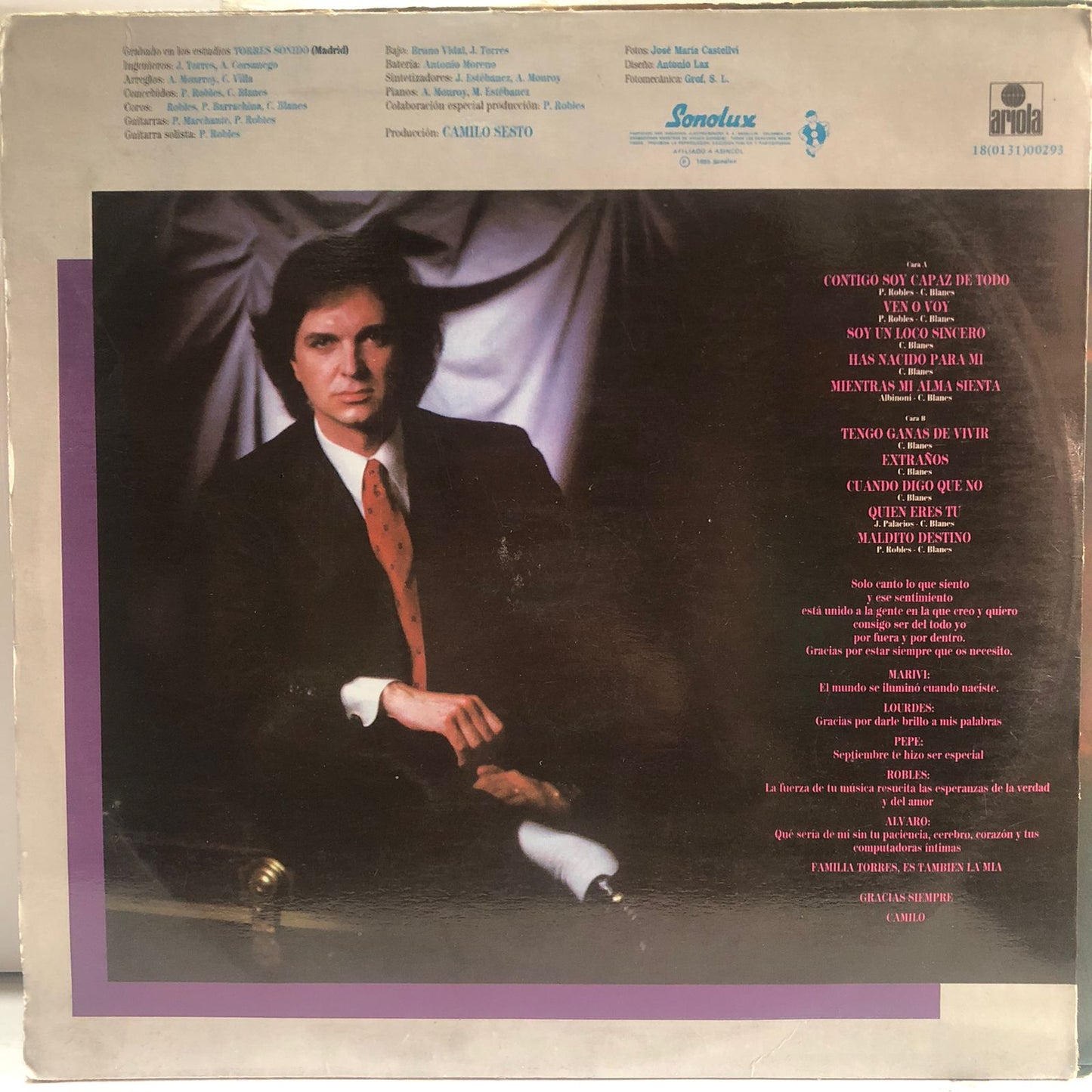 CAMILO SESTO - TUYO LP