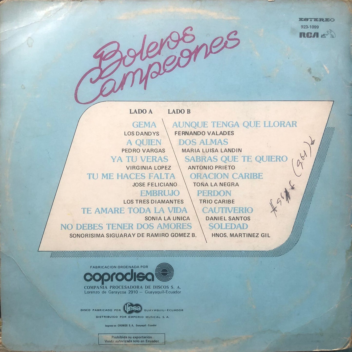 BOLEROS CAMPEONES LP