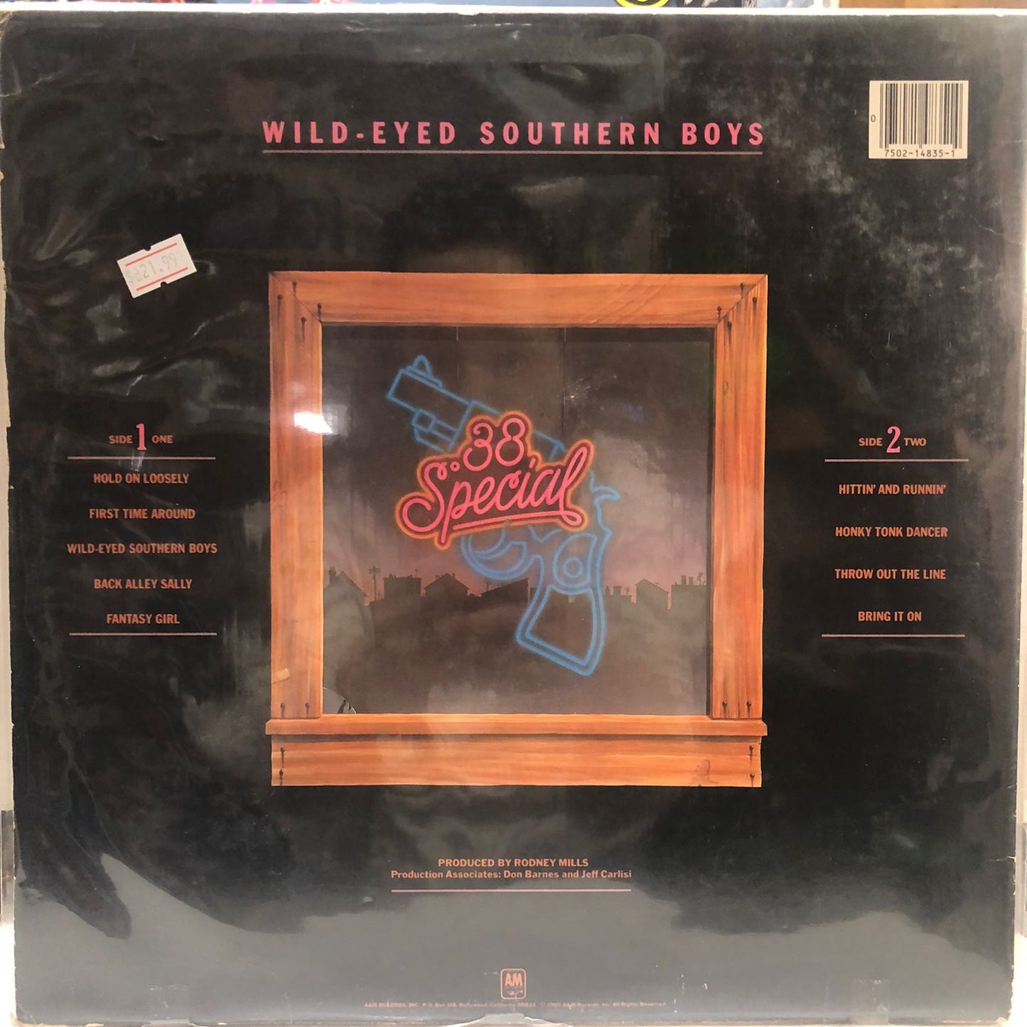 38 SPECIAL - WILD EYED SOUTHERN BOYS LP