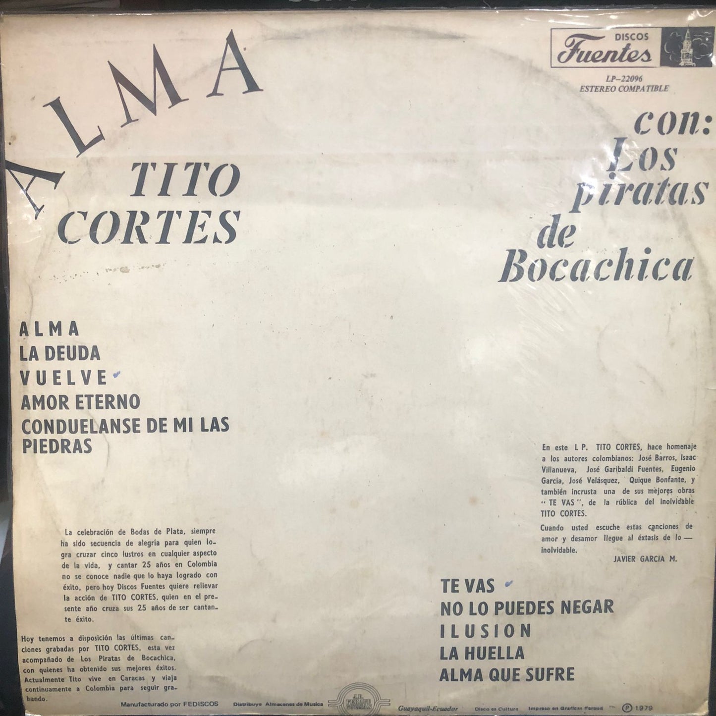 TITO CORTES - ALMA LP