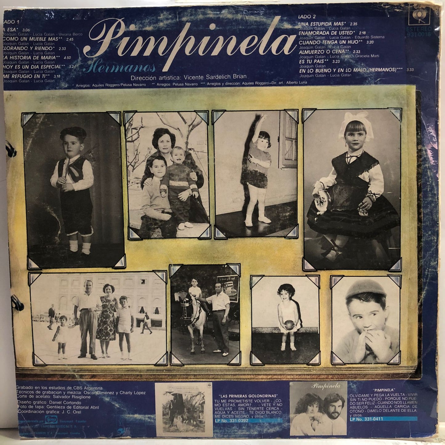PIMPINELA - HERMANOS LP