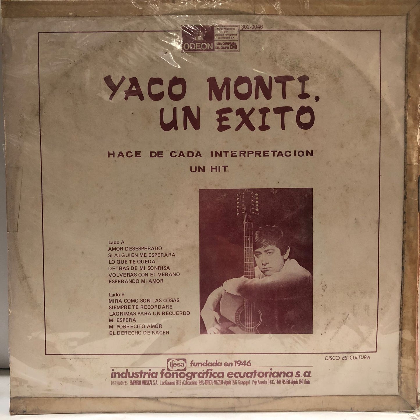 YACO MONTI - UN EXITO LP