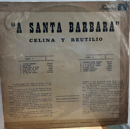 CELINA Y REUTILIO - A SANTA BARBARA LP