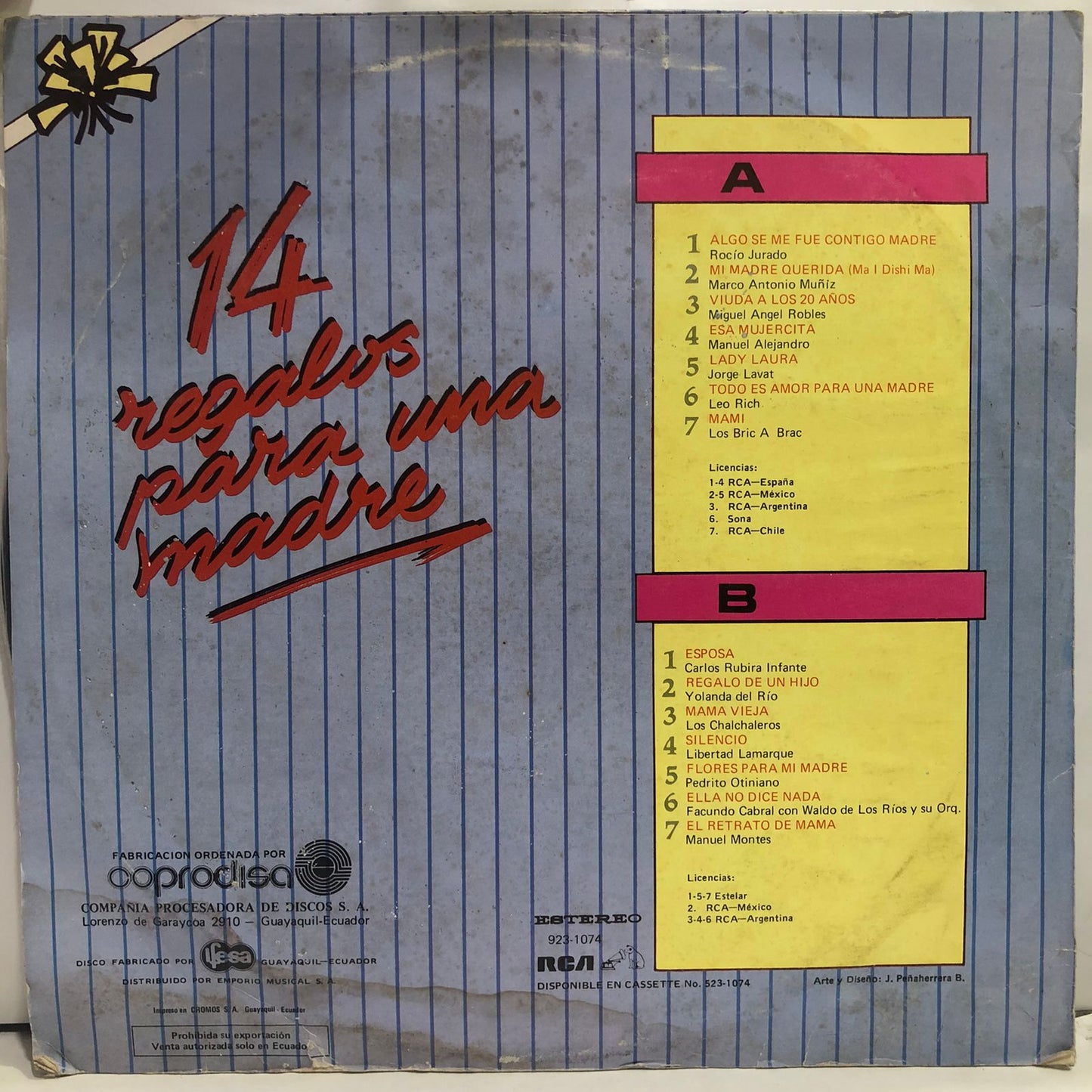 14 REGALOS PARA UNA MADRE LP