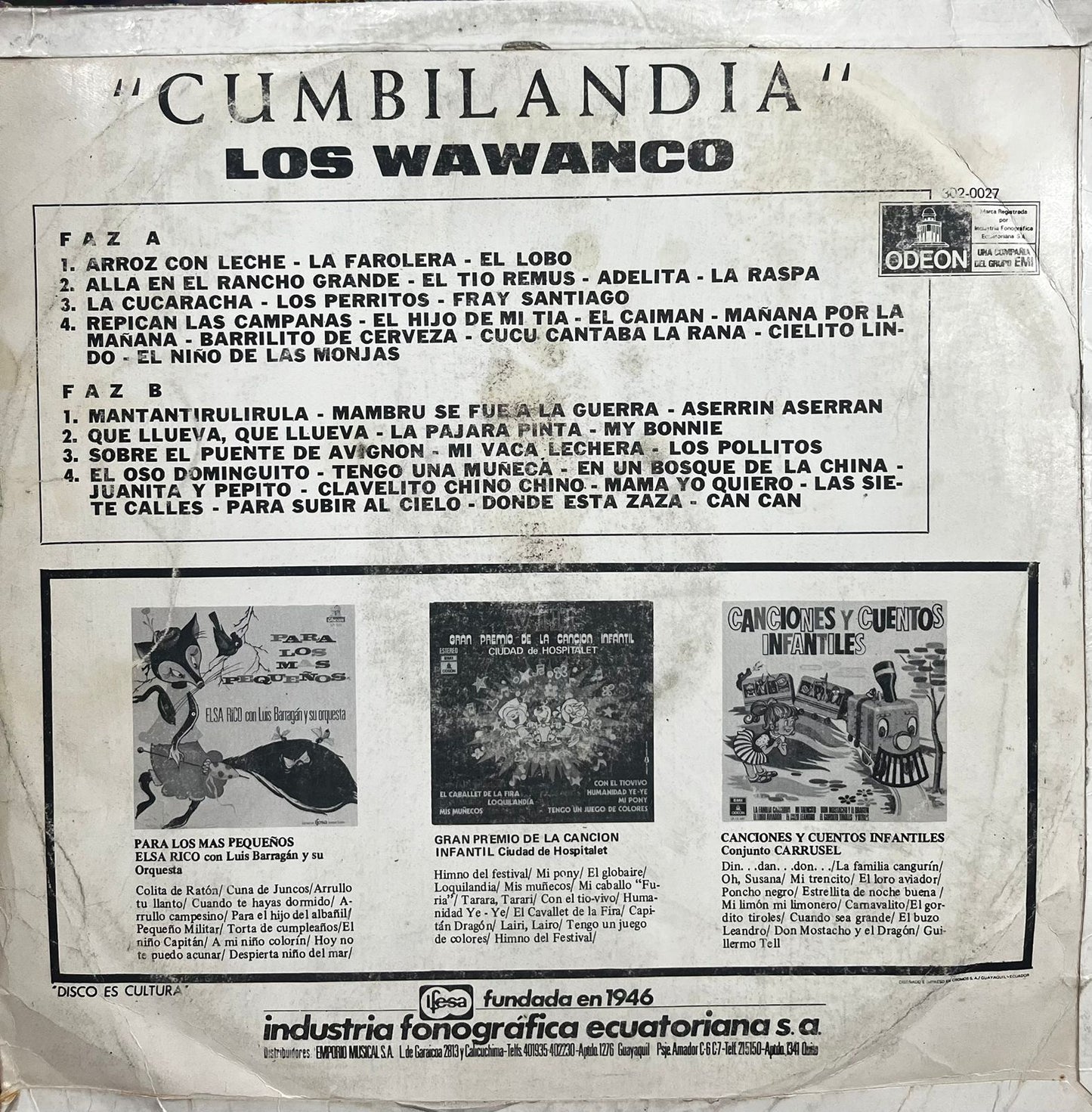 LOS MELODICOS -CUMBILANDIA LP