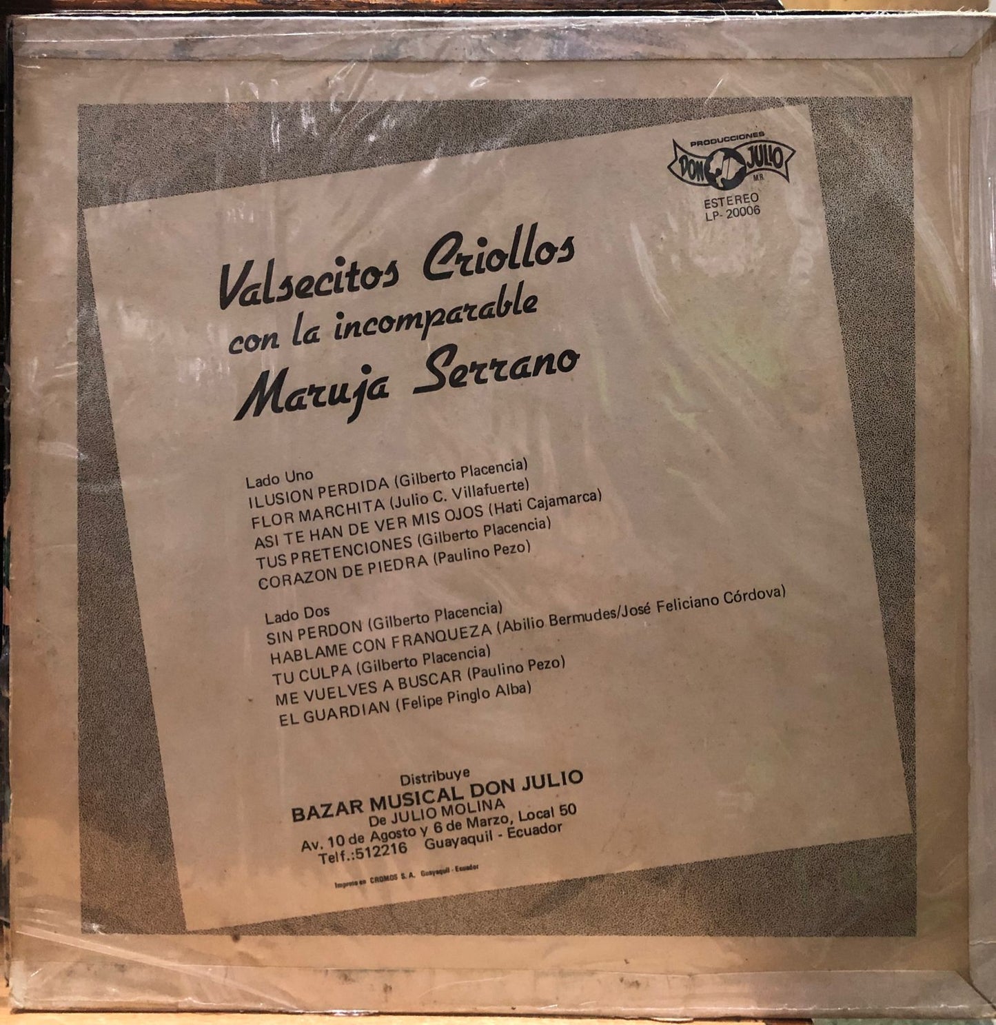 MARUJA SERRANO - VALSECITOS CRIOLLOS LP