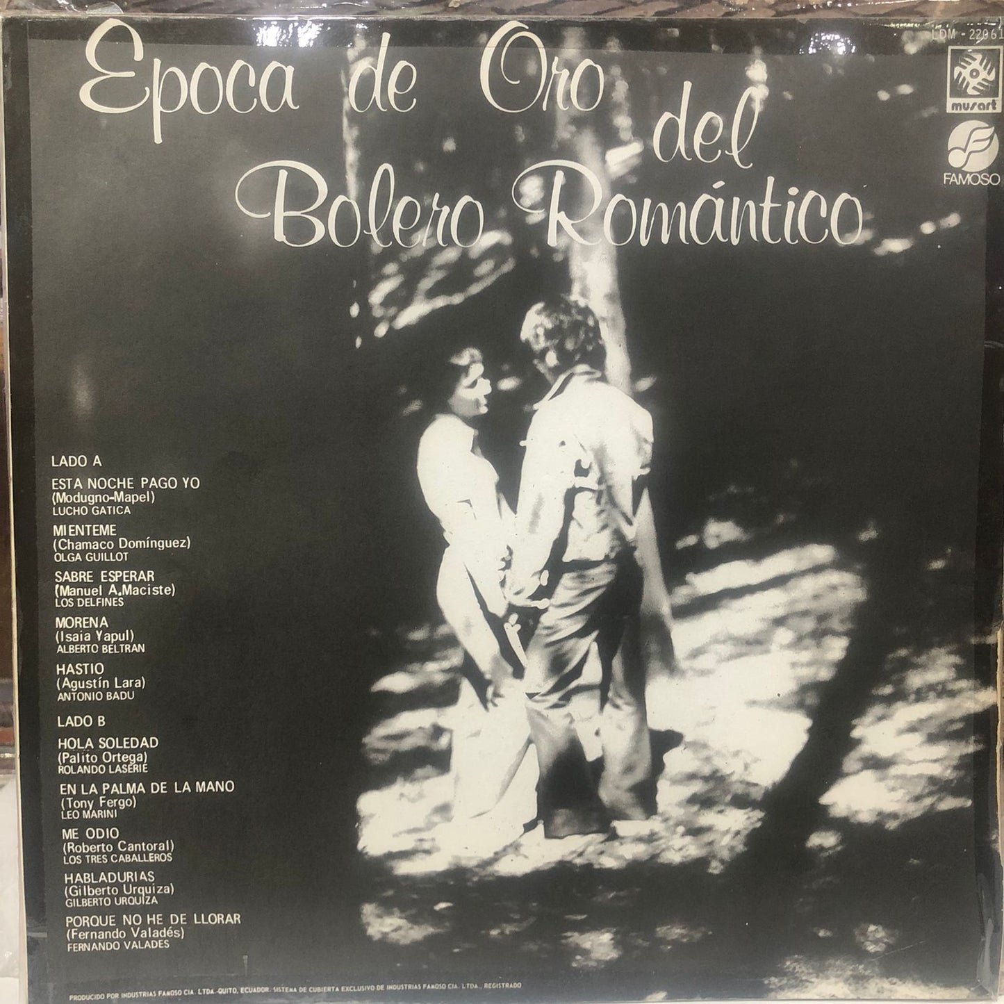 EPOCA DE ORO DEL BOLERO ROMANTICO LP
