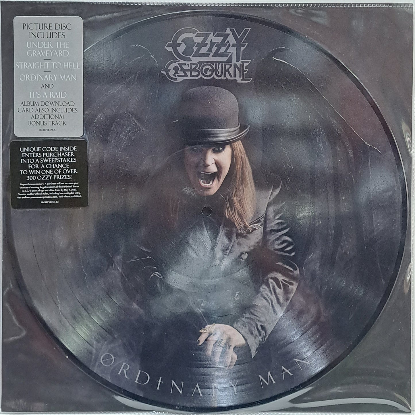 OZZY OSBOURNE - ORDINARY MAN LP (PICTURE)