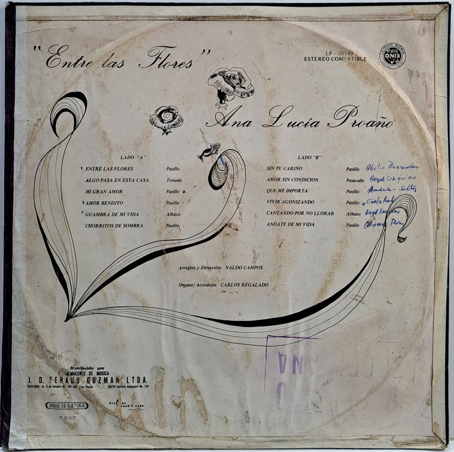 ANA LUCIA PROAÑO - ENTRE LAS FLORES LP
