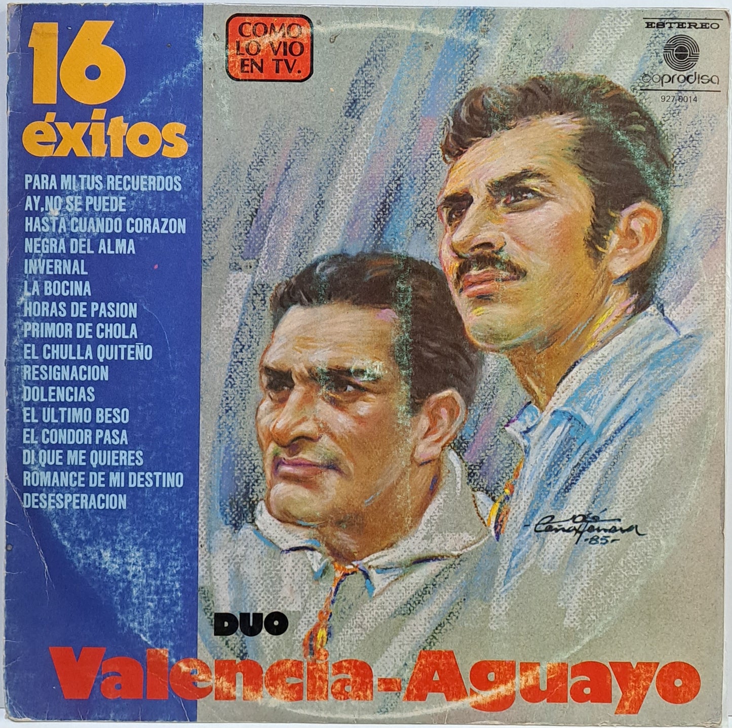 DUO VALENCIA - AGUAYO - 16 EXITOS LP