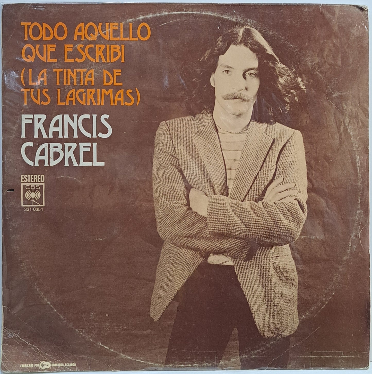 FRANCIS CABREL - TODO AQUELLO QUE ESCRIBI LP
