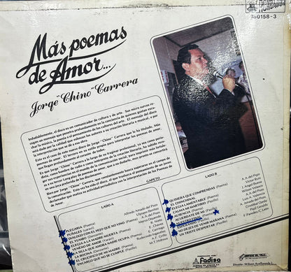 JORGE ¨CHINO¨ CARRERA - MAS POEMAS DE AMOR LP