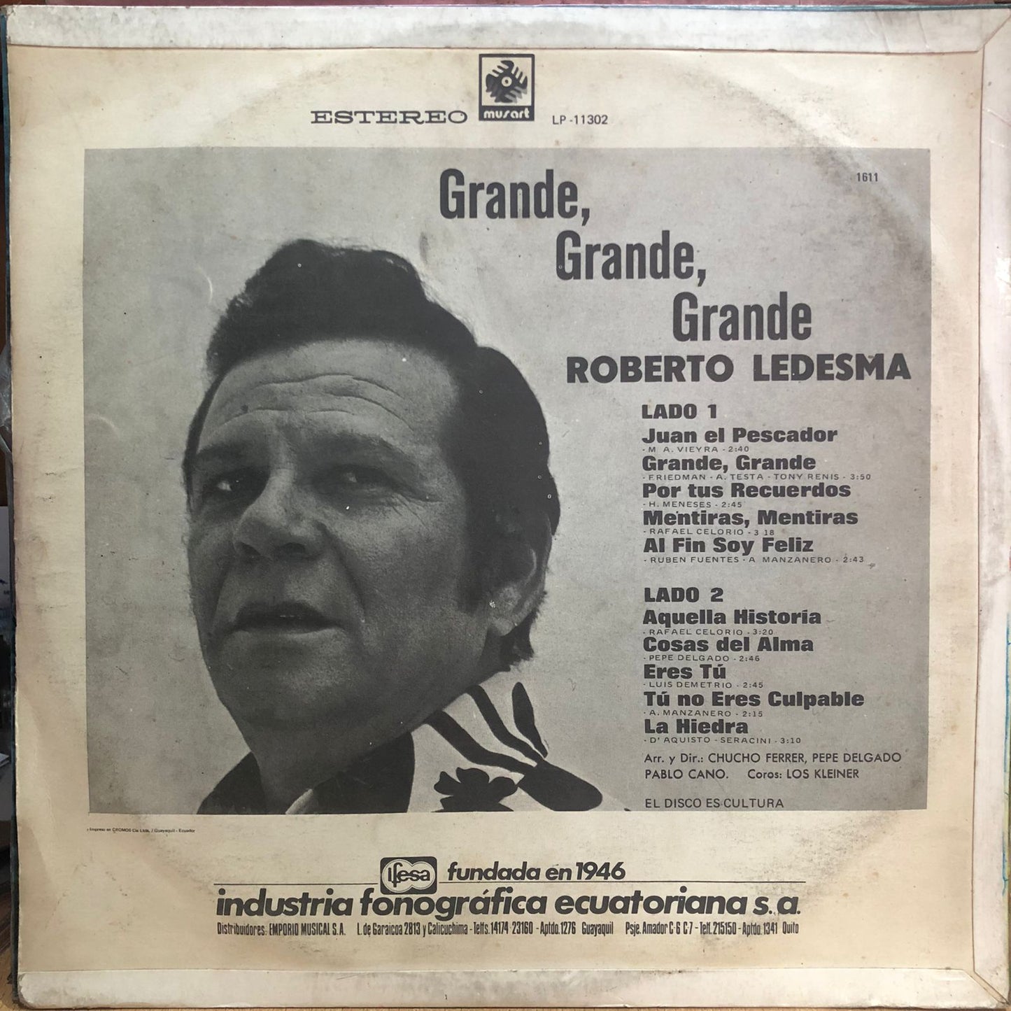 ROBERTO LEDESMA - GRANDE, GRANDE, GRANDE LP