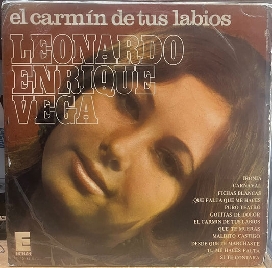 LEONARDO ENRIQUE VEGA -  EL CARMIN DE TUS LABIOS LP