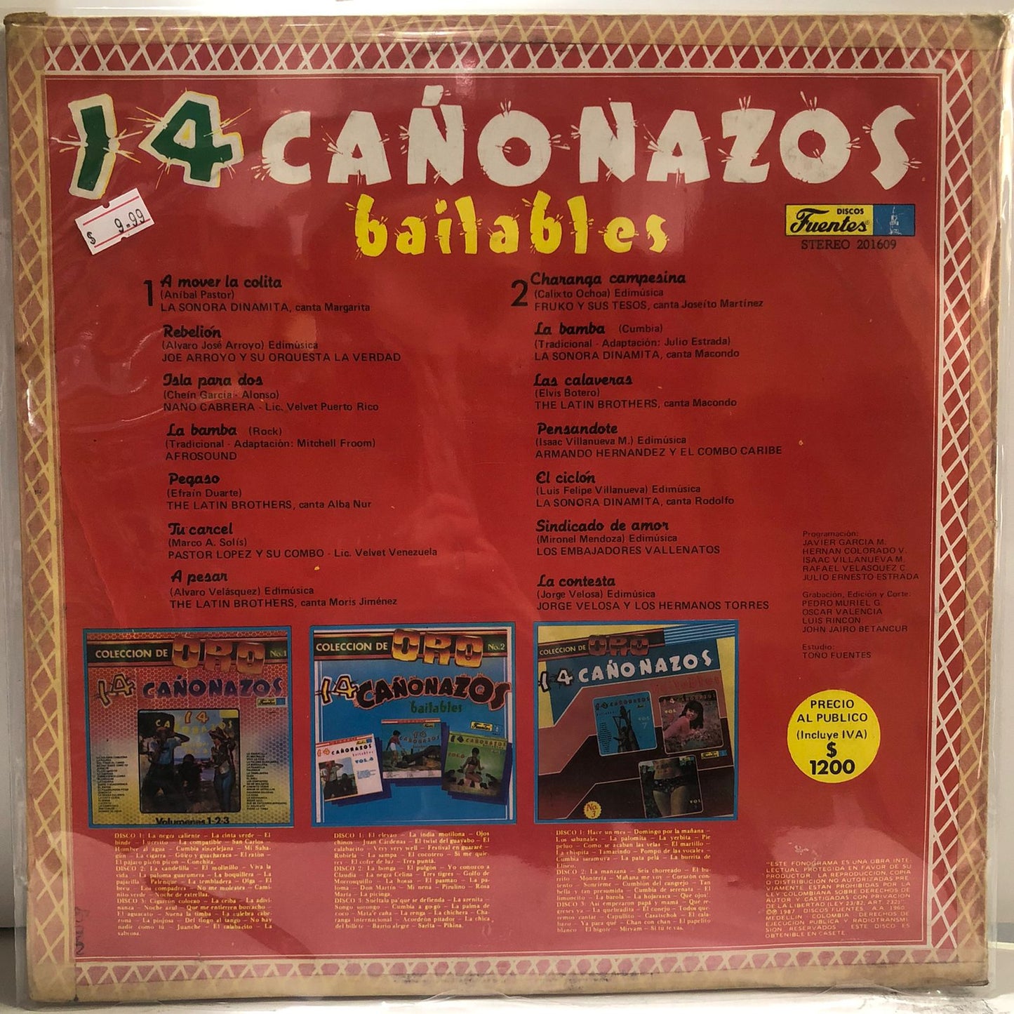 14 CAÑONAZOS BAILABLES VOL.27 LP