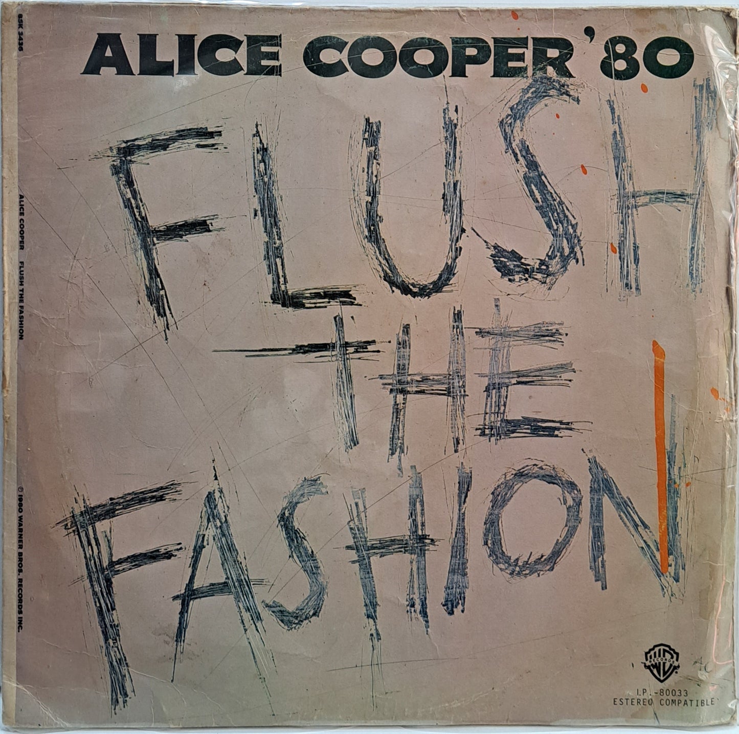 ALICE COOPER - FLUSH THE FASHION  LP