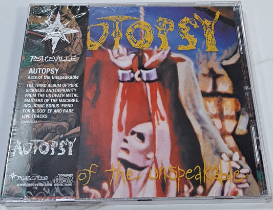 AUTOPSY - ACTS OF THE UNSPEAKABLE  CD