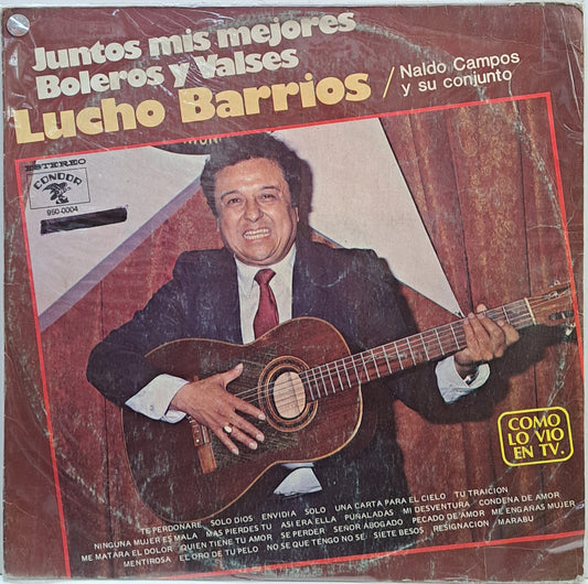 LUCHO BARRIOS - JUNTOS MIS MEJORES BOLEROS Y VALSES LP