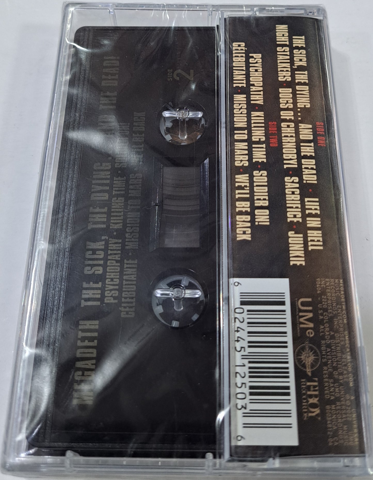 MEGADETH - THE SICK THE DYING AND THE DEAD CASSETTE