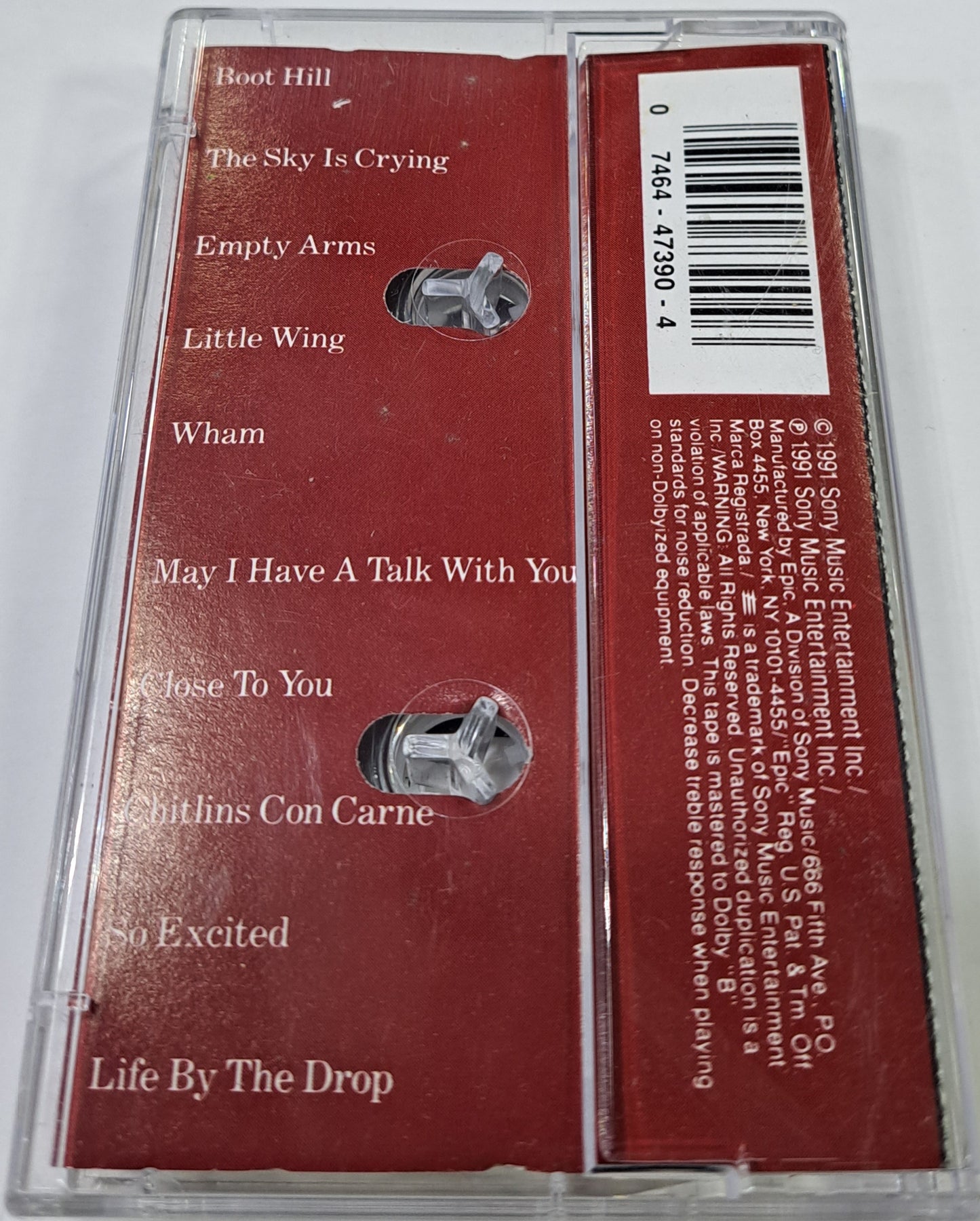 STEVIE RAY VAUGHAN AND DOUBLE  TROUBLE - THE SKY IS CRYING CASSETTE