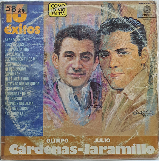 OLIMPO CARDENAS Y JULIO JARAMILLO - 16 EXITOS  LP