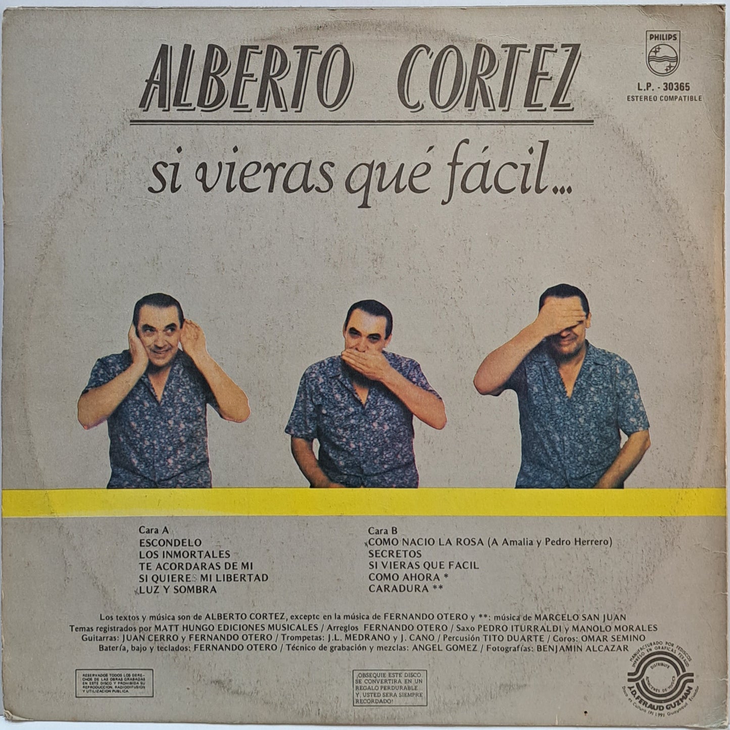 ALBERTO CORTEZ - SI VIERAS QUE FACIL LP