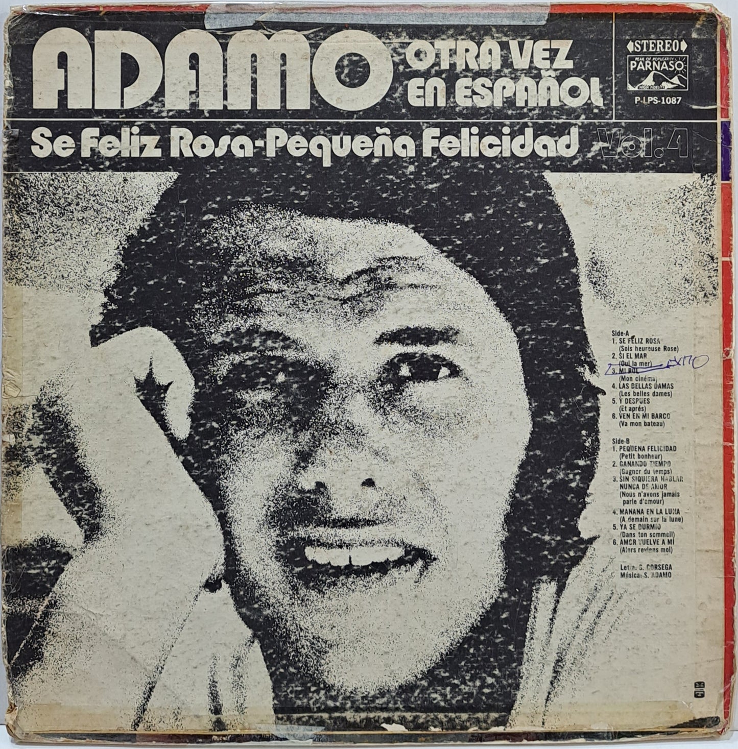 ADAMO - OTRA VEZ EN ESPAÑOL LP