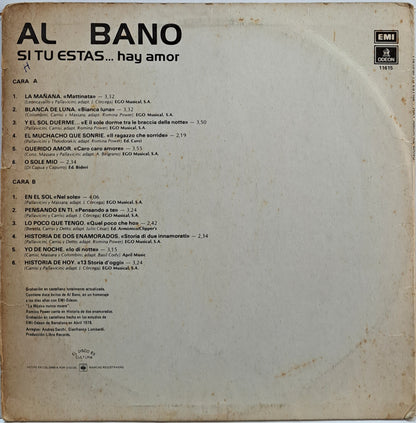 AL BANO - SI TU ESTAS HAY AMOR LP