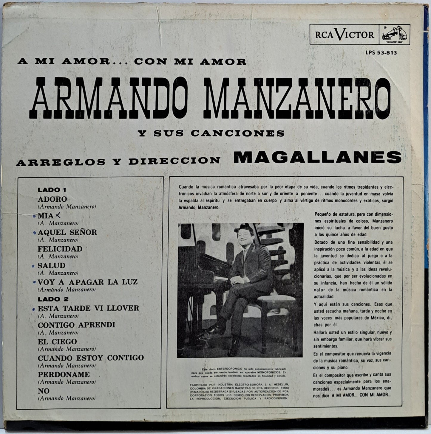 ARMANDO MANZANERO - A MI AMOR LP