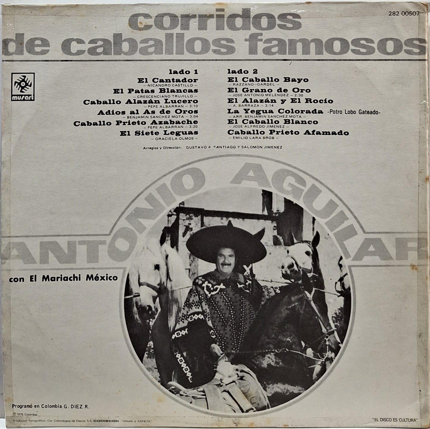 ANTONIO AGUILAR - CORRIDOS DE CABALLOS FAMOSOS  LP