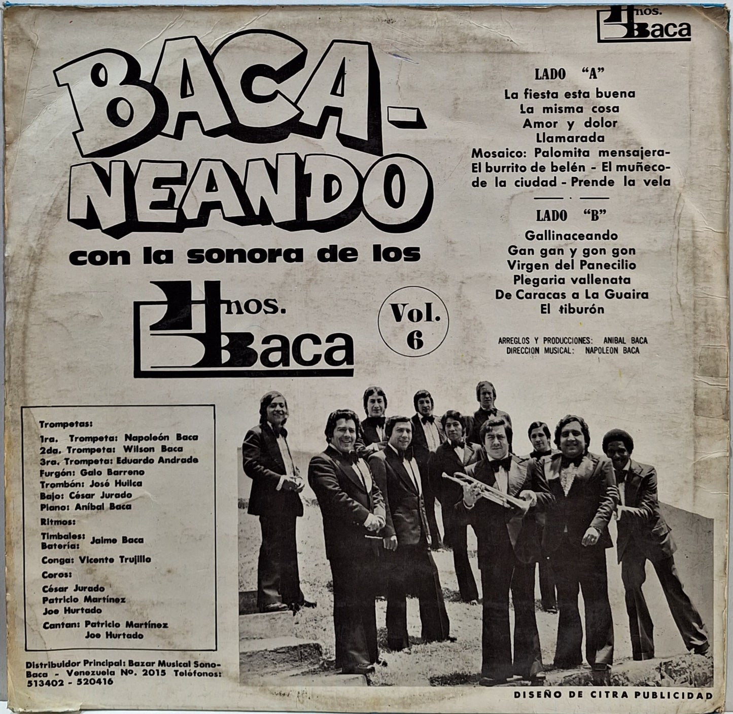 LOS HERMANOS BACA - BACANEANDO LP