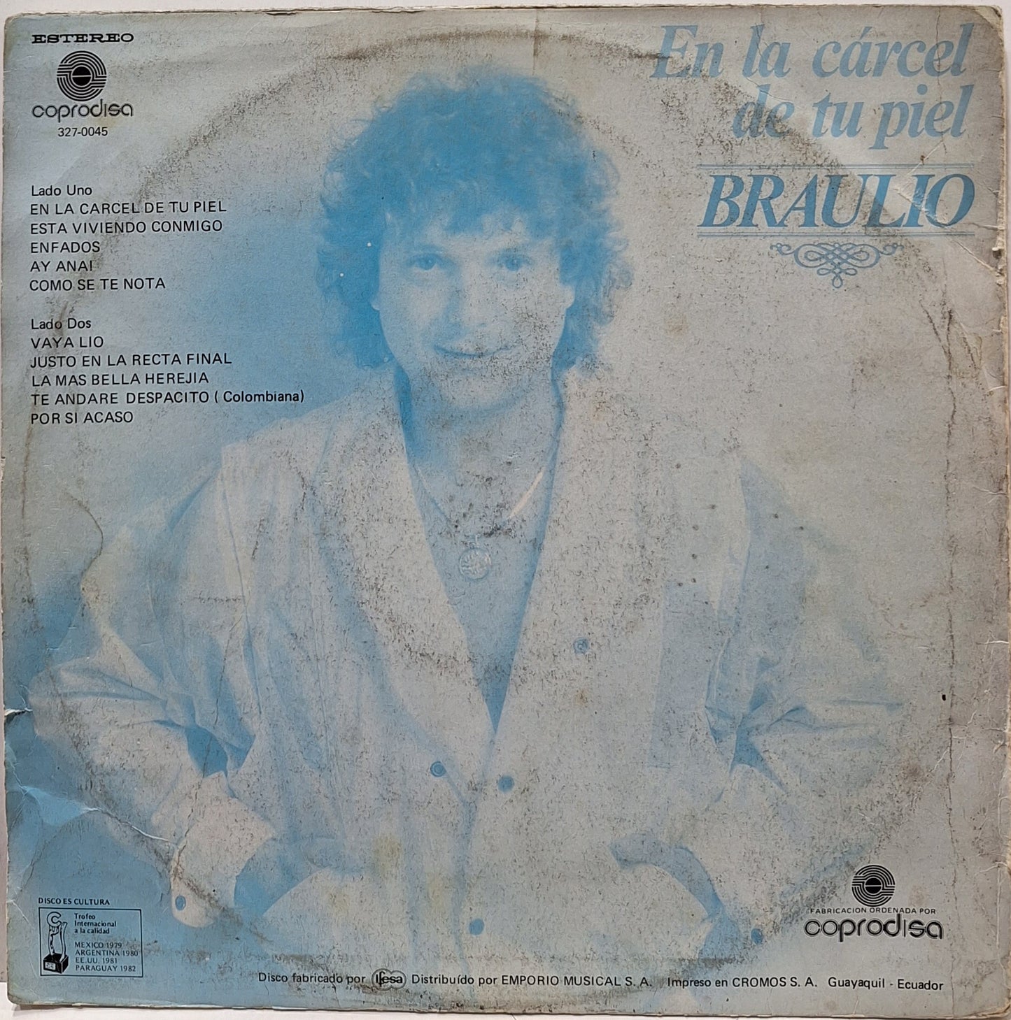 BRAULIO - EN LA CARCEL DE TU PIEL LP