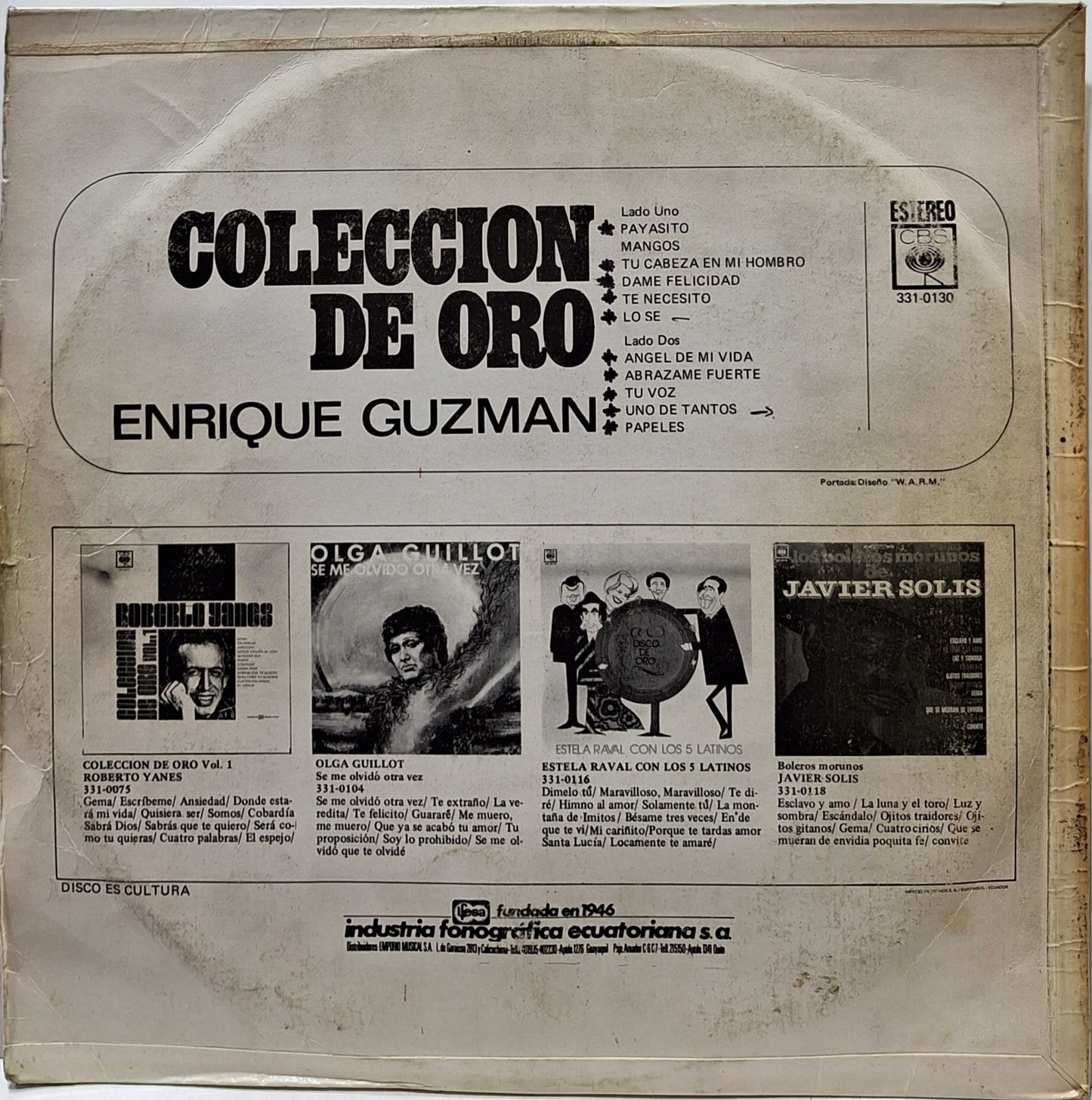 ENRIQUE GUZMAN - COLECCION DE ORO LP