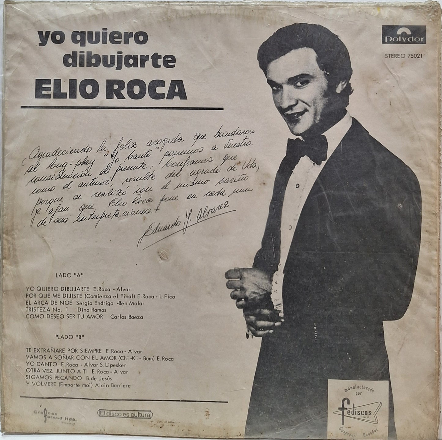 ELIO ROCA - YO QUIERO DIBUJARTE LP