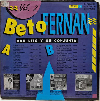 BETO FERNAN - CON LITO Y SU CONJUNTO VOL 2 16 EXITOS LP