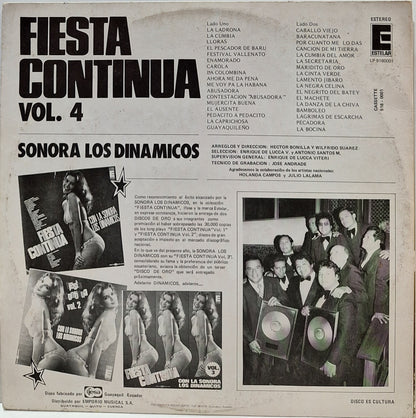 SONORA LOS DINAMICOS - FIESTA CONTINUA VOL.4 LP