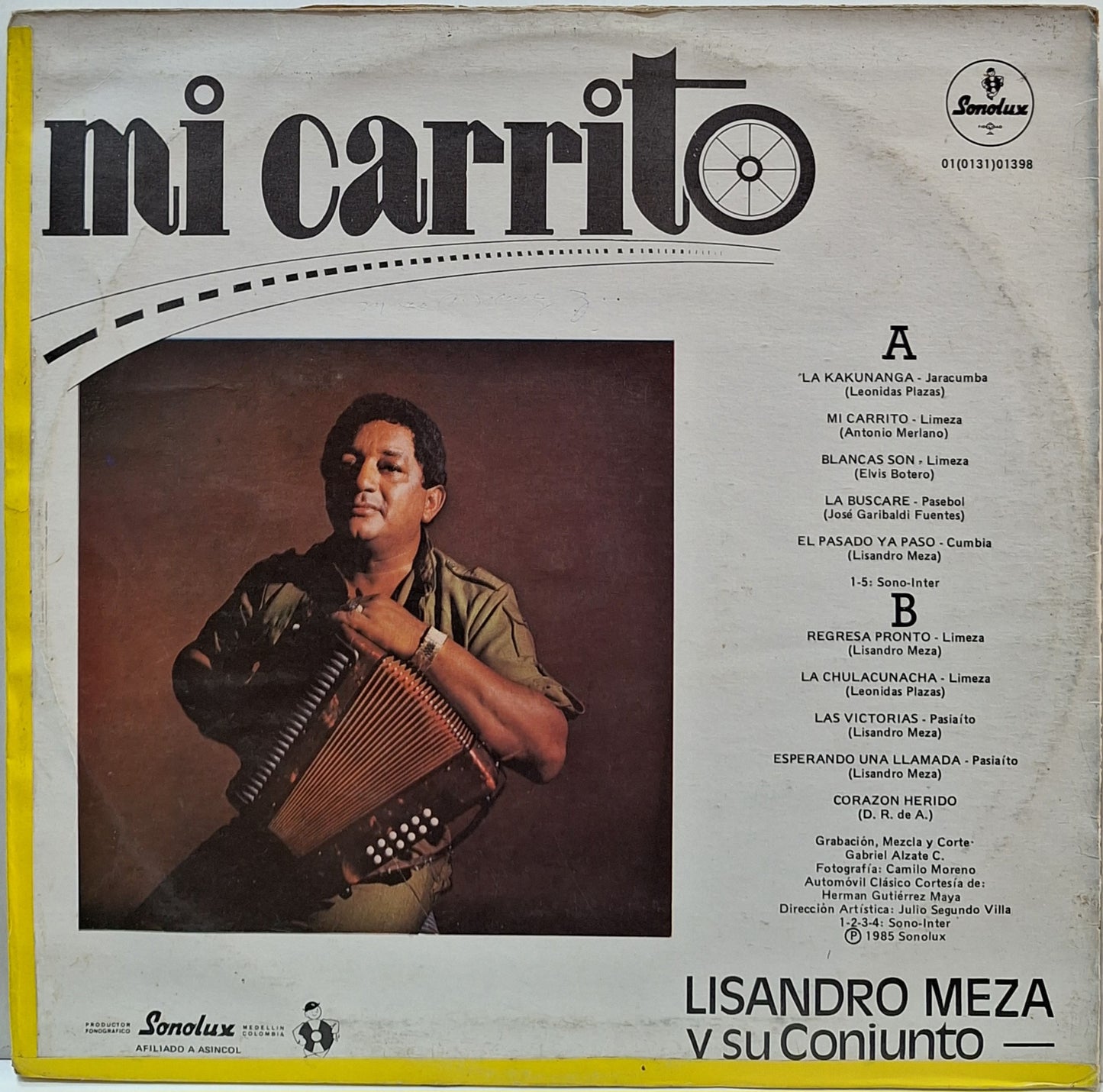 LISANDRO MEZA Y SU CONJUNTO - MI CARRITO LP