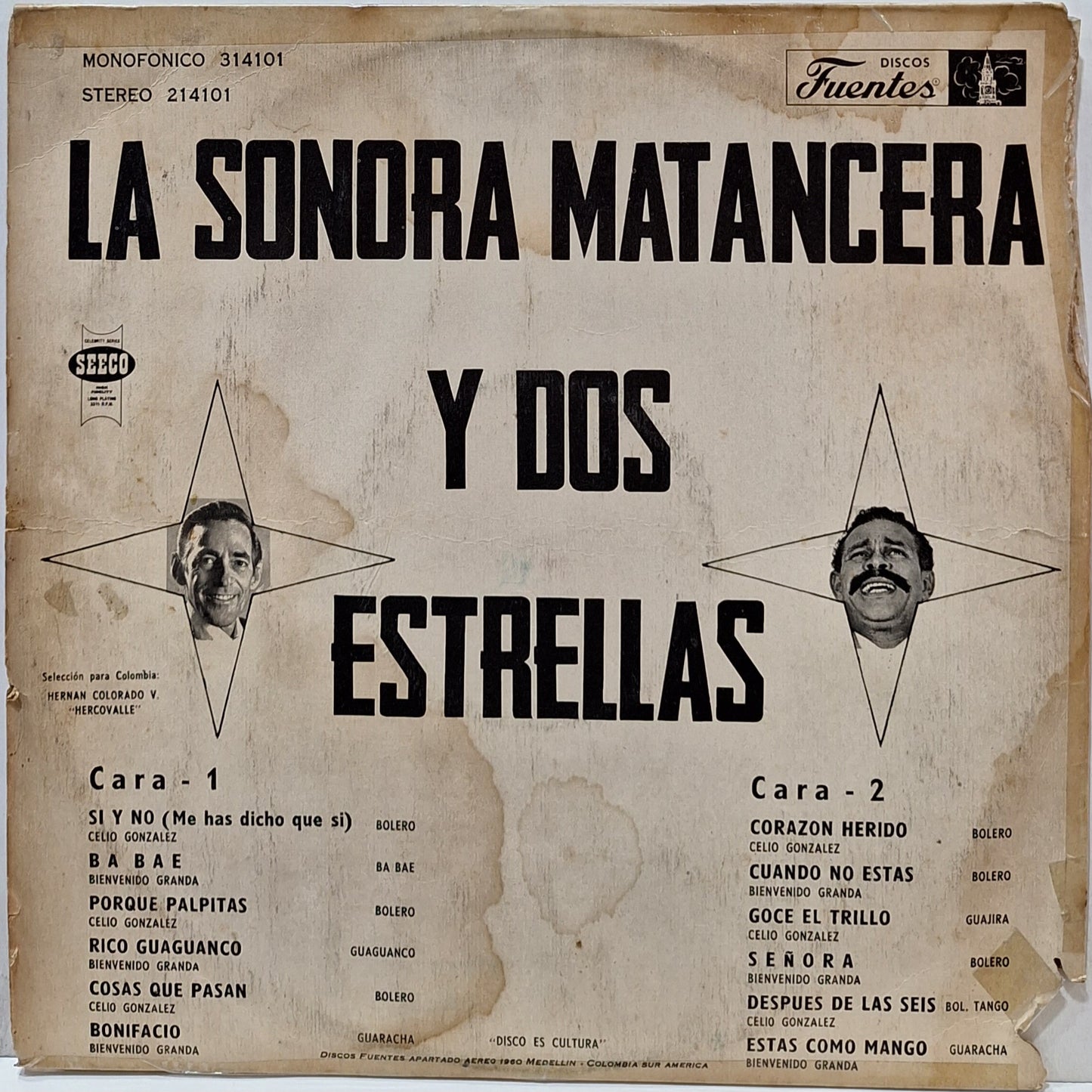 SONORA MATANCERA - DOS ESTRELLAS LP