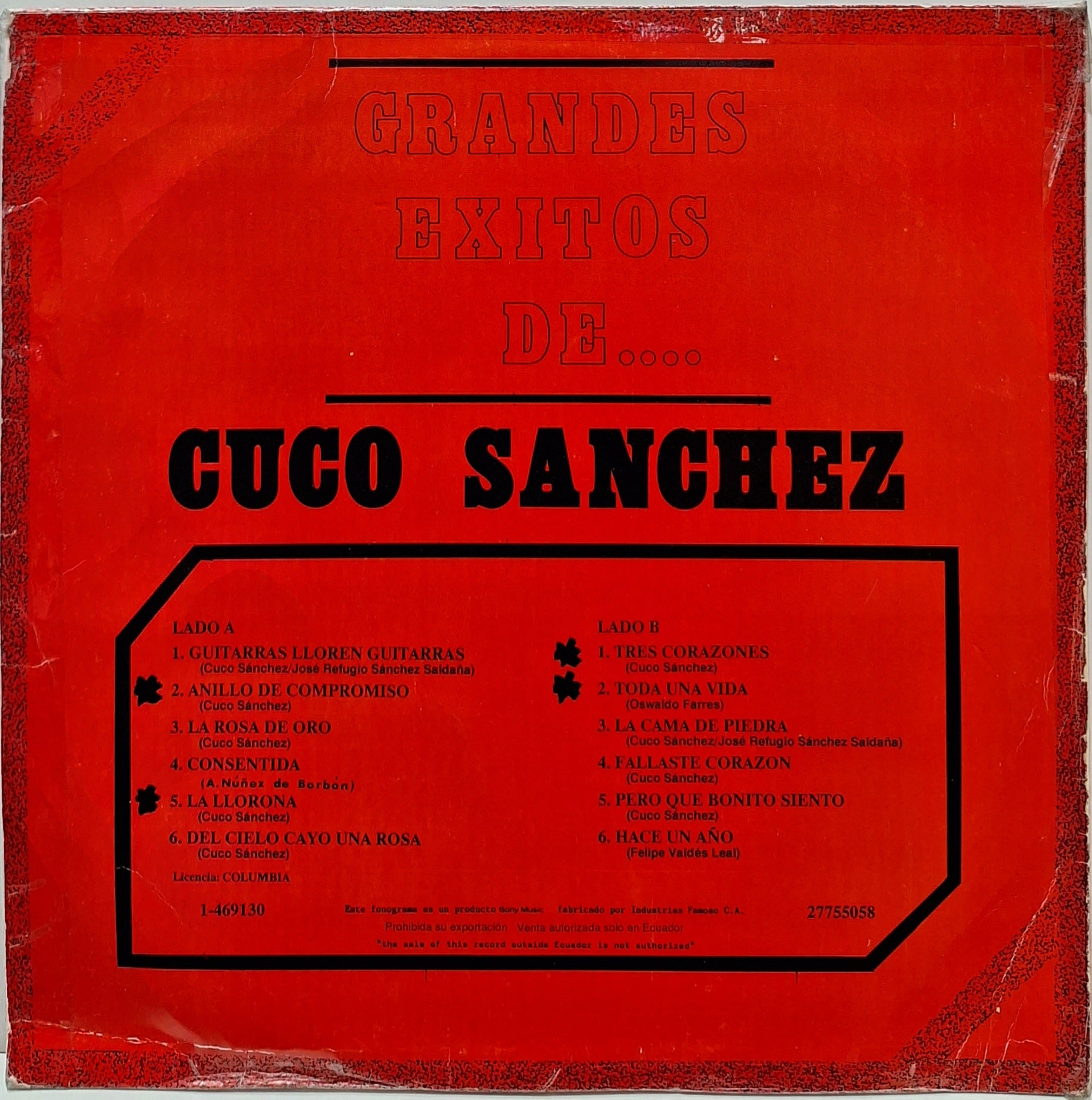 LP Cuco Sanchez - outlets El Charro Chaparro