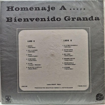 BIENVENIDO GRANDA - HOMENAJE A  LP